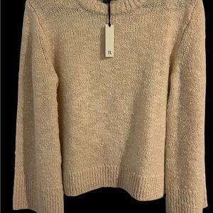 Banana Republic Neutral Cream Crewneck Sweater